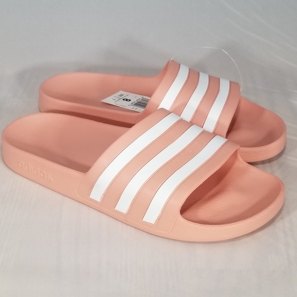 adidas | Shoes | Adidas Adilette Aqua Slides G2874 Dust Pink Women |  Poshmark